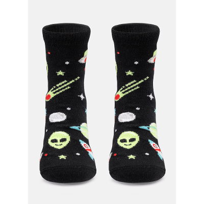 Meia Menino Soquete Cano Médio Espacial