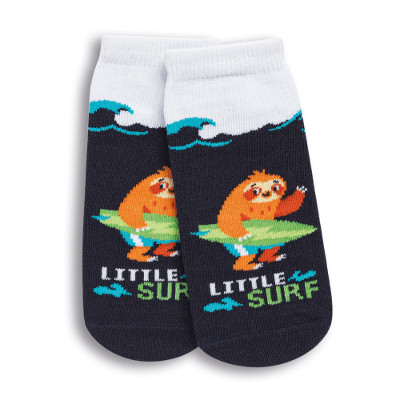 Meia Soquete Bebê Menino Preguiça Surfista