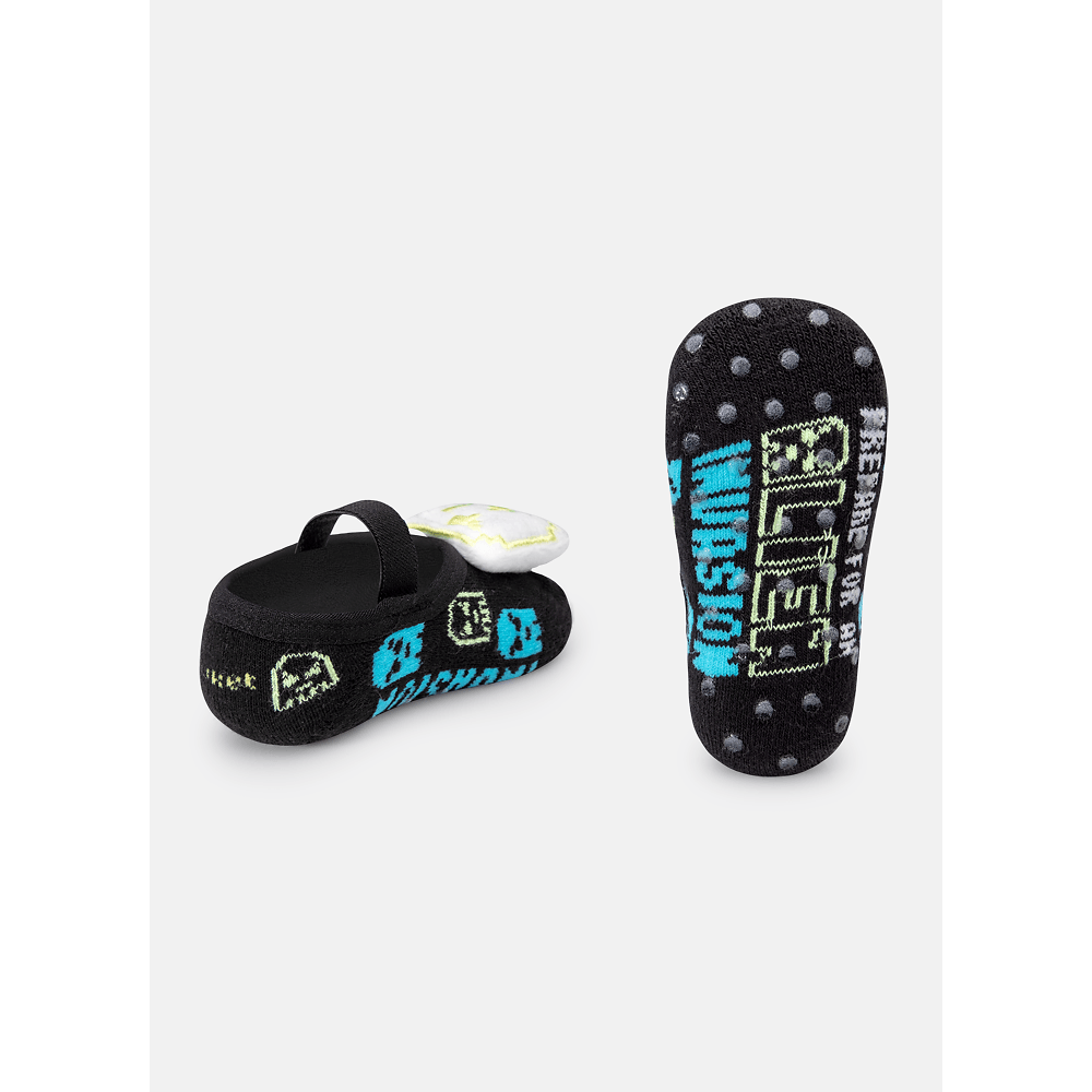 Meia Menino Sapatilha com Antiderrapante e Aplique Alien Família - 2