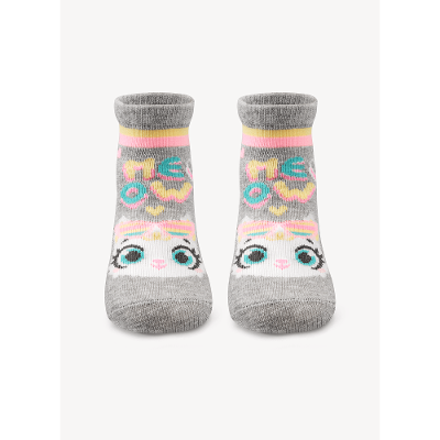 Meia Menina Soquete Cano Médio Gata Meow