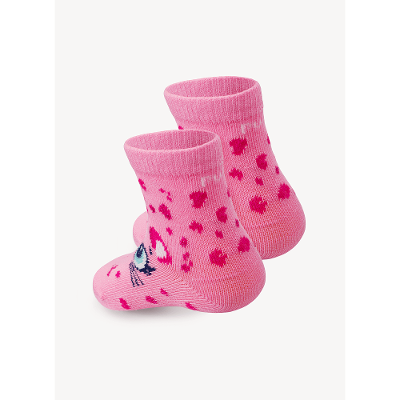 Meia Soquete Bebê RN Menina Gata Meow