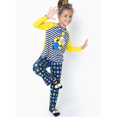 Pijama Manga Longa Viscolycra Menina Minions