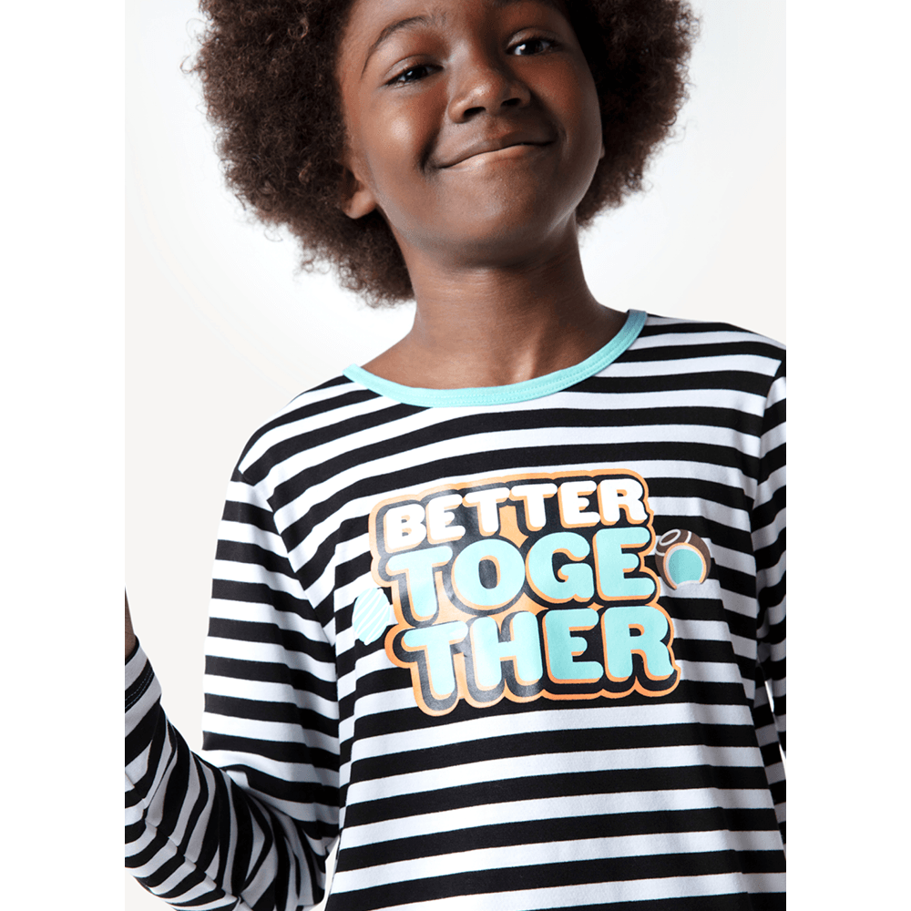 Pijama Manga Longa Menino Viscolycra Better Together - 2