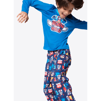 Pijama Manga Longa Menino Algodão Gorila Rider - 1