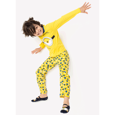 Pijama Manga Longa Menino Teen Algodão Minions