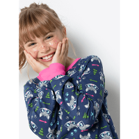 Pijama Manga Longa Menina Viscolycra Premium Família Guaxinim - 2