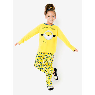 Pijama Manga Longa Menina Teen Algodão Minions