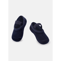 Meia Menina Sapatilha Azul Marinho - 1