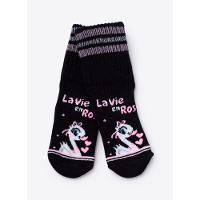 Meia Menina Botinha Antiderrapante Cisne - 1