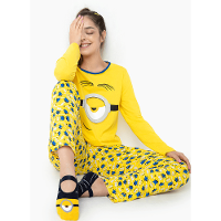 Pijama Manga Longa Feminino Algodão Minions - 2