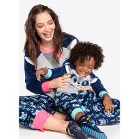 Pijama Manga Longa Bebê Unissex Soft Família Guaxinim - 5