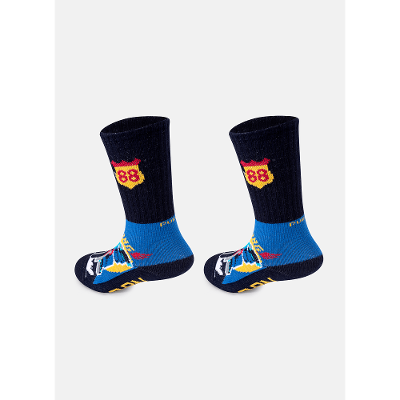 Meia Cano Médio Bebê Menino Gorila Rider