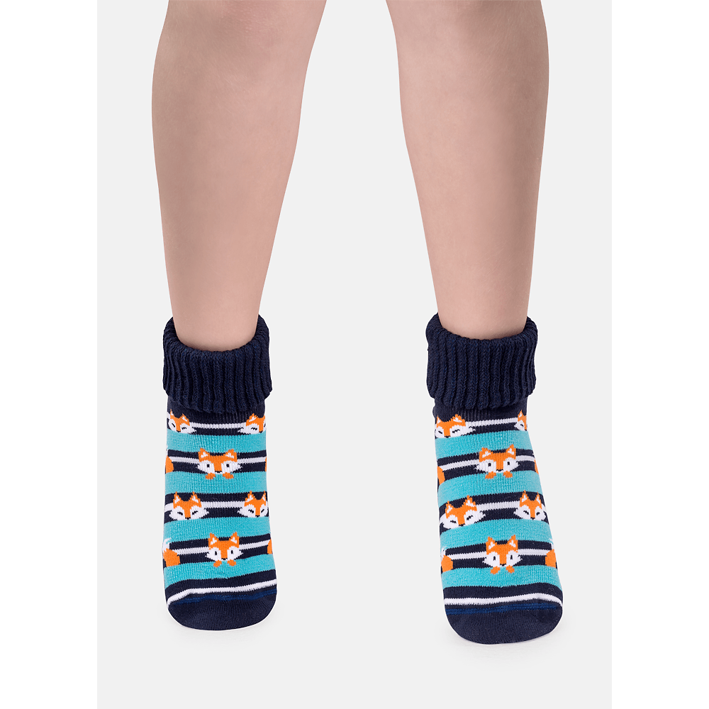 Meia Botinha Menino Sola Emborrachada Raposa - 1