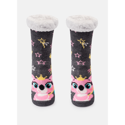 Meia Botinha Tricô Feminina Coala Princess