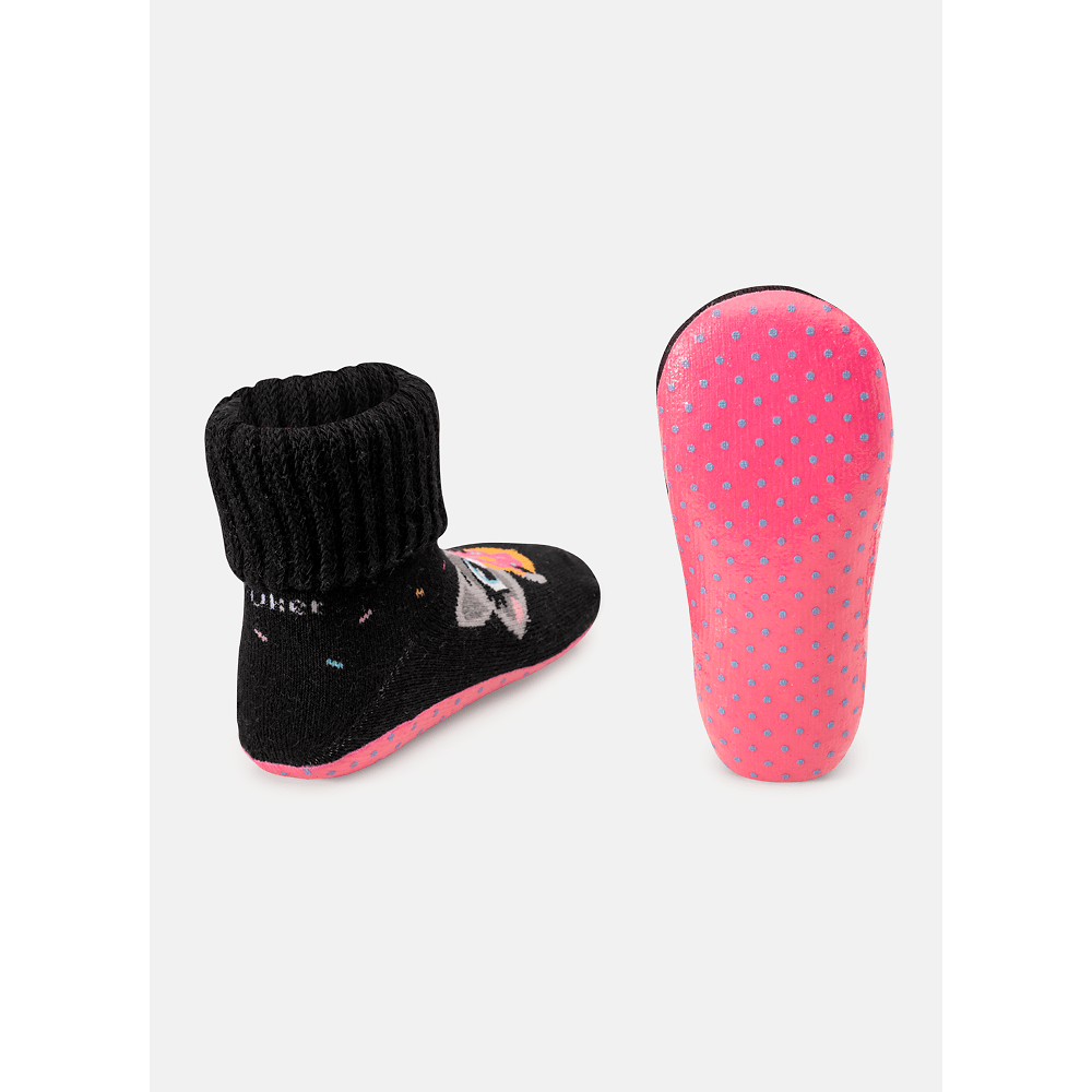 Meia Botinha Bebê Menina Sola Emborrachada Coala - 2