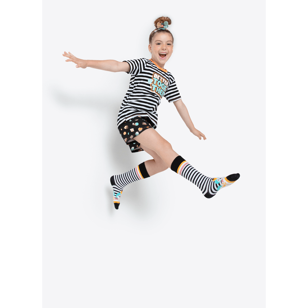 Pijama Manga Curta Menina Teen Viscolycra Better Together - 3