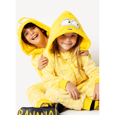 Macacão Manga Longa Teen Unissex Soft Minions - Brilha no Escuro