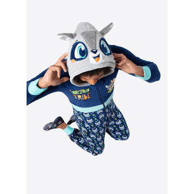 Macacão Manga Longa Soft Unissex Adulto Família Guaxinim