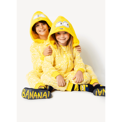 Macacão Manga Longa Infantil Soft Minions Brilha no Escuro