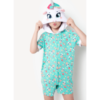 Macacão Manga Curta Menina Viscolycra Unicórnio Skate - 2