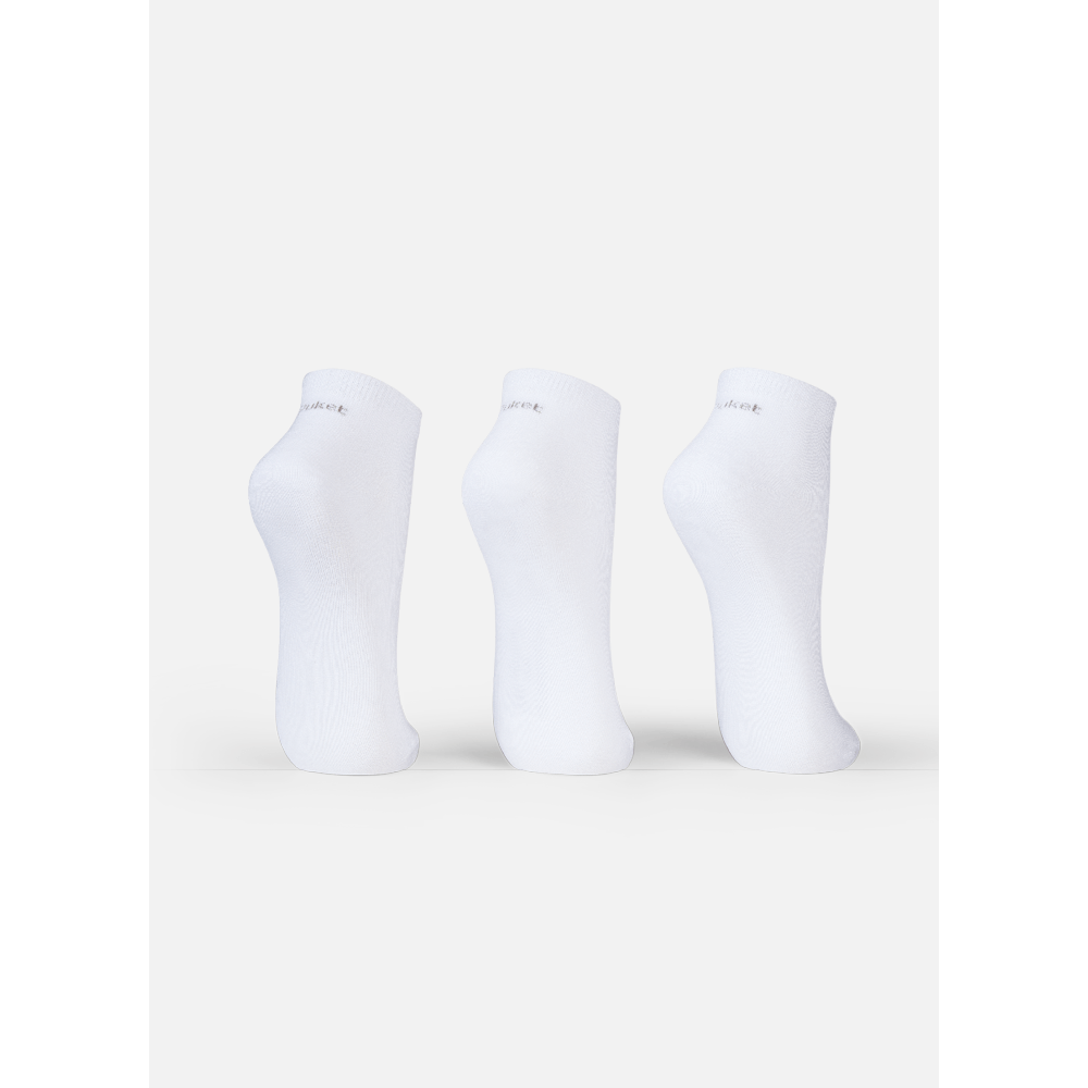 Kit com 3 Meias Cano Curto Unissex Kids Lisas - 1