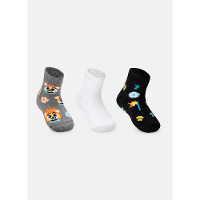 Kit com 3 Meias Soquete Bebê Menino Futebol - 2