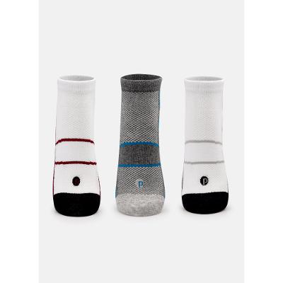 Kit com 3 Meias Soquete Adulto Unissex Estampado