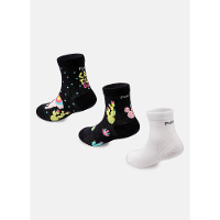 Kit com 3 Meias Bebê Menina Lhama Retrô - 2