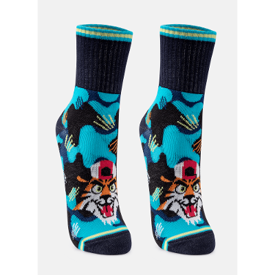 Meia Soquete Menino Tigre Roar
