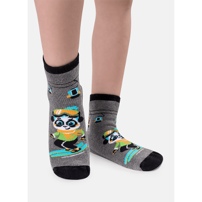 Meia Soquete Menino Sola Emborrachada Panda