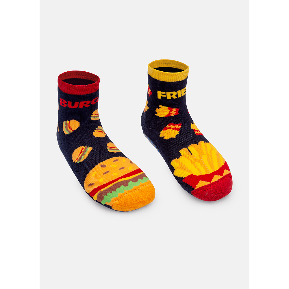 Meia Soquete Menino Sola Emborrachada Fast Food - 1