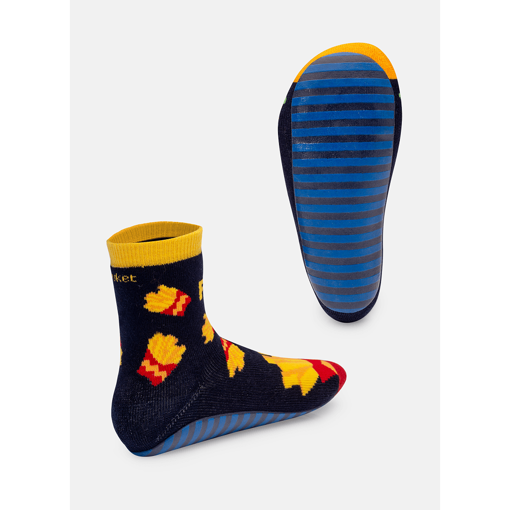 Meia Soquete Menino Sola Emborrachada Fast Food - 2