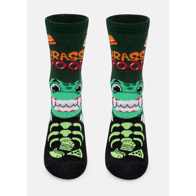 Meia Soquete Menino Dino Food