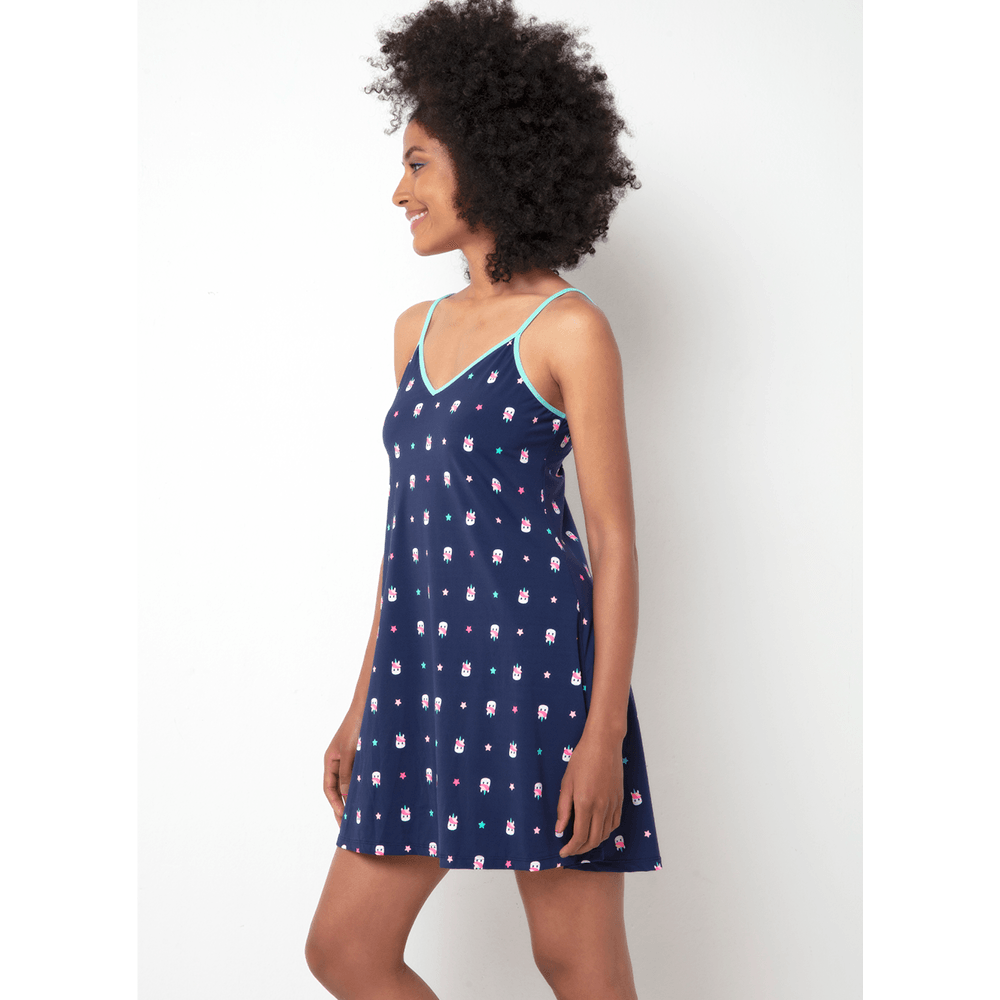 Camisola Regata Feminino Microfibra Unicórnio Skate - 1