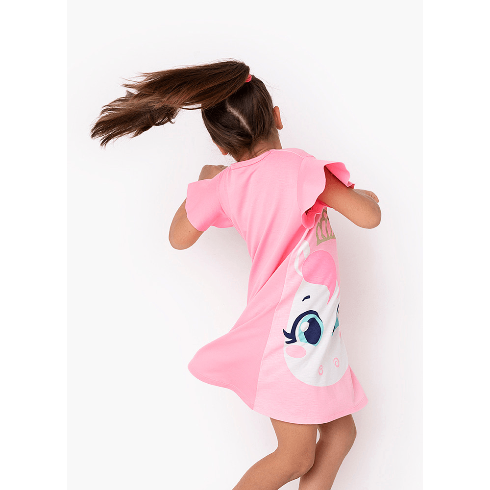 Camisola Manga Curta Viscolycra Menina Unicórnio - 2