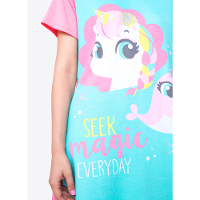 Camisola Manga Curta Viscolycra Feminino Unicórnio - 4