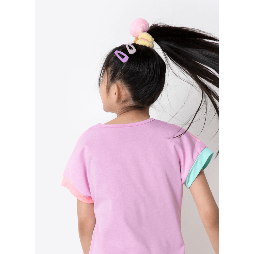 Camisola Manga Curta Viscolycra Menina Lhama Retrô - 3