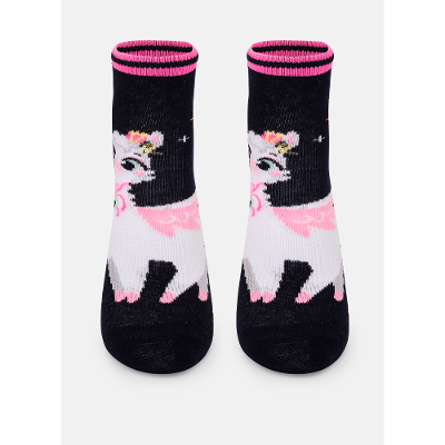 Meia Soquete Cano Curto Infantil Lhama Secret