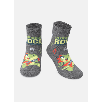 Meia Soquete Bebê Menino Jacaré Rock