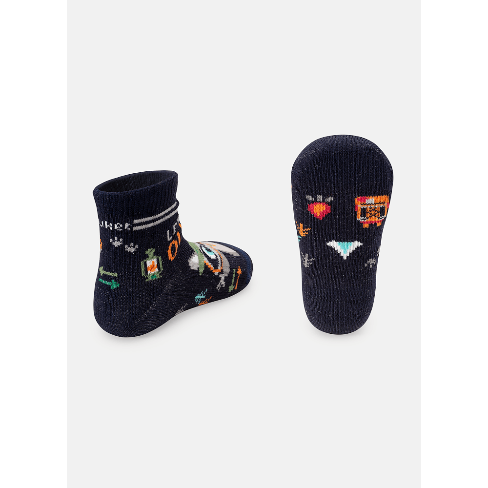 Meia Soquete Bebê Menino Guaxinim - 2