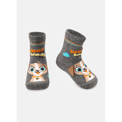 Meia Soquete Bebê Menino Cachorro