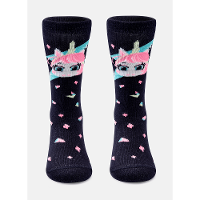 Meia Soquete Bebê Menina 3/4 Unicórnio - 2