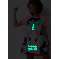 Camisola Curta Feminino Viscolycra Unicórnio Shine - Brilha no Escuro - 2