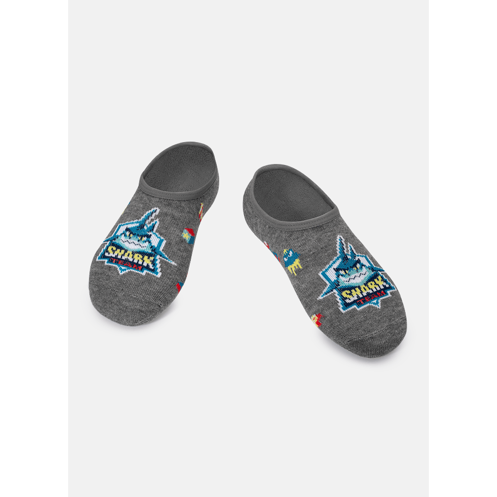 Meia Sapatinho Antiderrapante Tubarão Gamer - 1