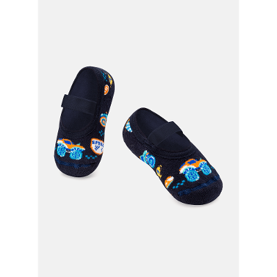 Meia Sapatilha Bebê Menino Antiderrapante Carros