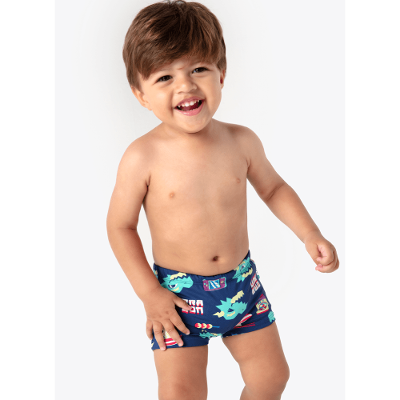 Sunga Boxer Bebê Menino Dragão Street