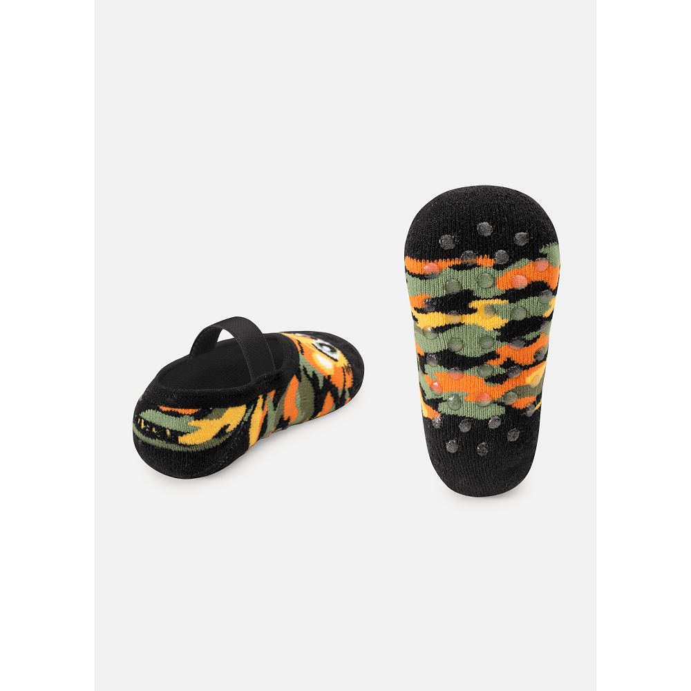 Meia Sapatilha Bebê Menino Antiderrapante Leão - 2