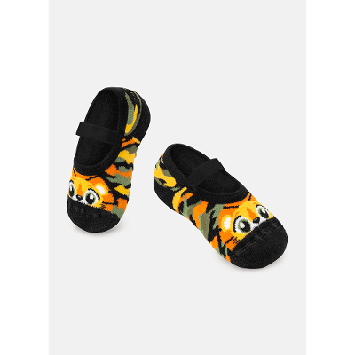 Meia Sapatilha Bebê Menino Antiderrapante Leão