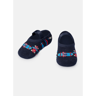 Meia Sapatilha Bebê Menino Antiderrapante Skate