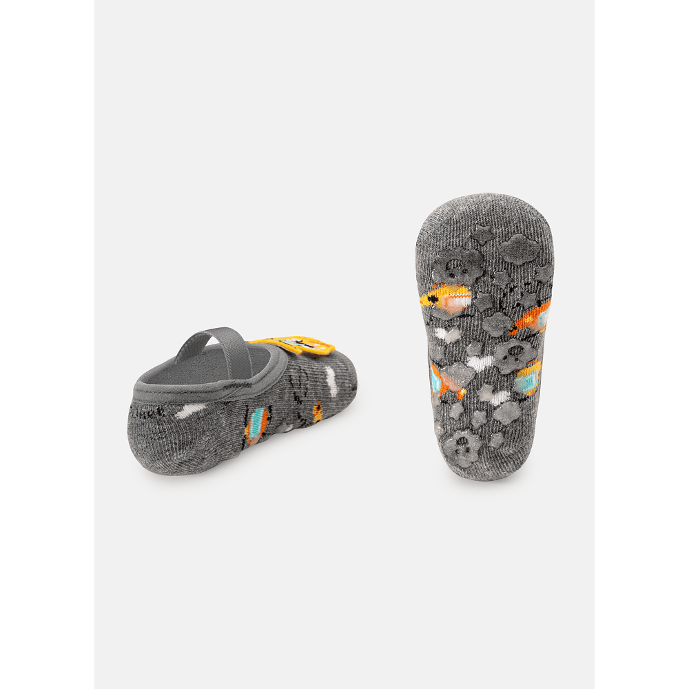 Meia Sapatilha Bebê Menino Antiderrapante Helicóptero - 2